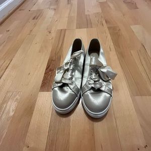 Superga satin beige sneakers